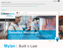 Tablet Screenshot of mylan-dura.de